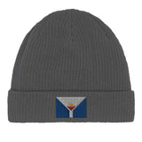 Bonnet coton saint-martin broderie drapeau antilles française
