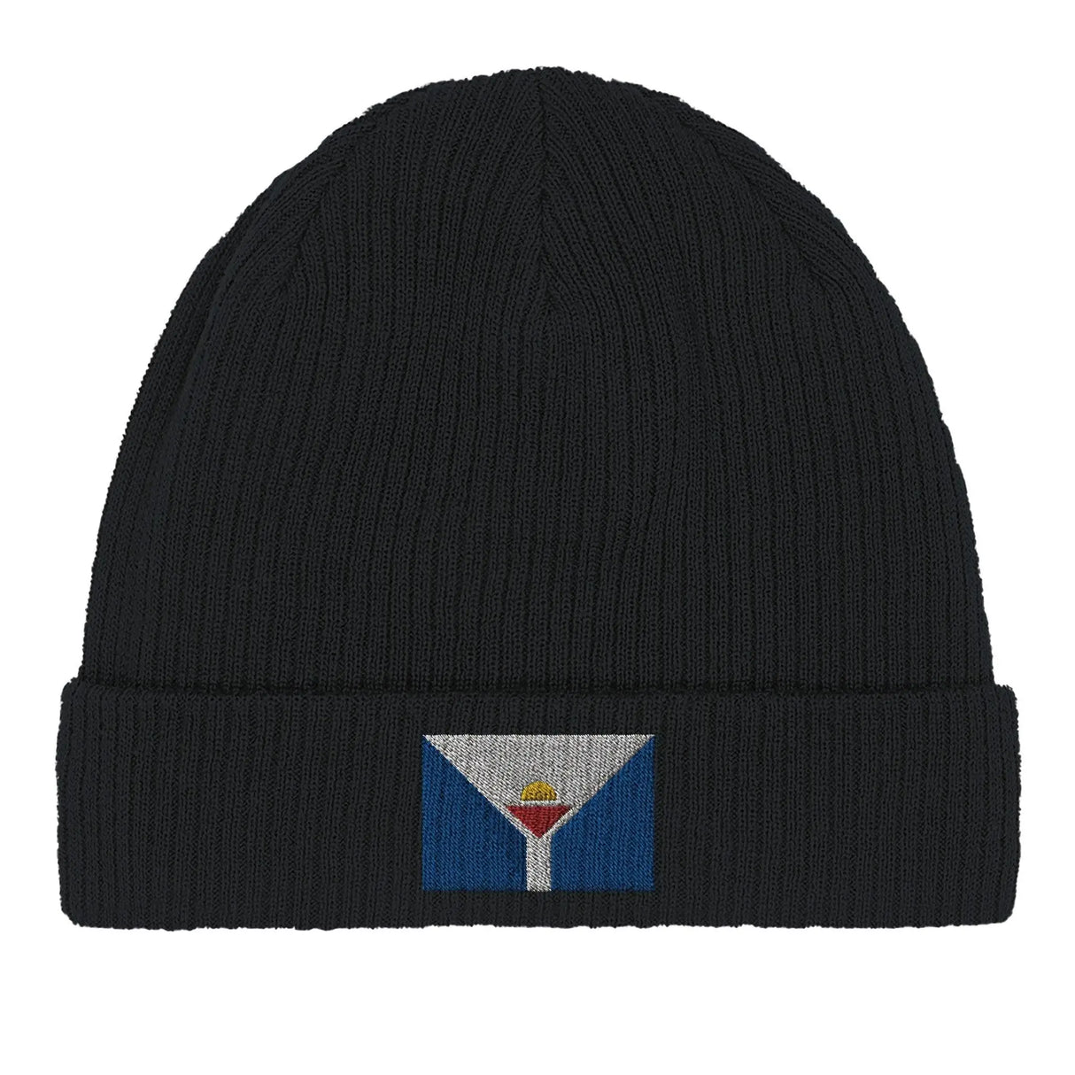 Bonnet coton saint-martin broderie drapeau antilles française