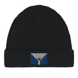 Bonnet coton saint-martin broderie drapeau antilles française