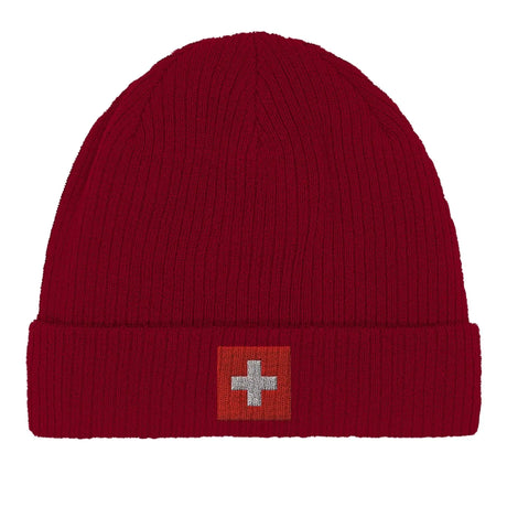 Bonnet coton suisse broderie armoiries respirabilité optimale