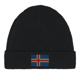 Bonnet en coton drapeau d’åland - pixelformaflag