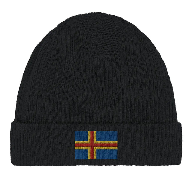 Bonnet en coton drapeau d’åland - pixelformaflag