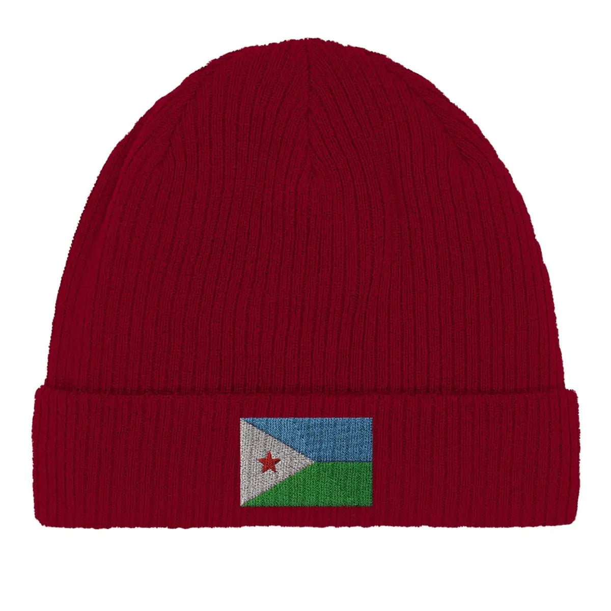 Bonnet en coton drapeau de djibouti - pixelformaflag