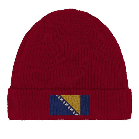 Bonnet en coton drapeau de la bosnie-herzégovine - pixelformaflag