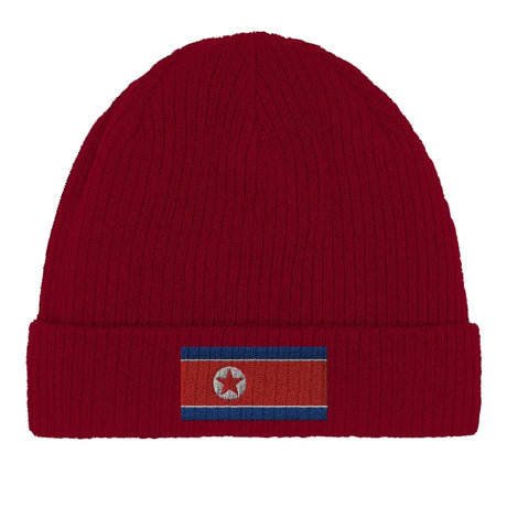 Bonnet en coton drapeau de la corée du nord - pixelformaflag