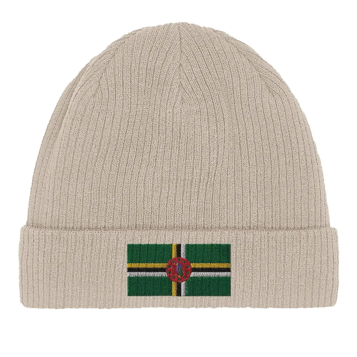 Bonnet en coton drapeau de la dominique - pixelformaflag