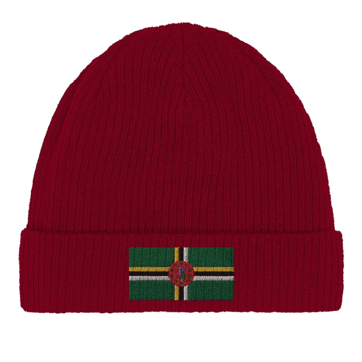 Bonnet en coton drapeau de la dominique - pixelformaflag
