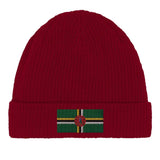 Bonnet en coton drapeau de la dominique - pixelformaflag