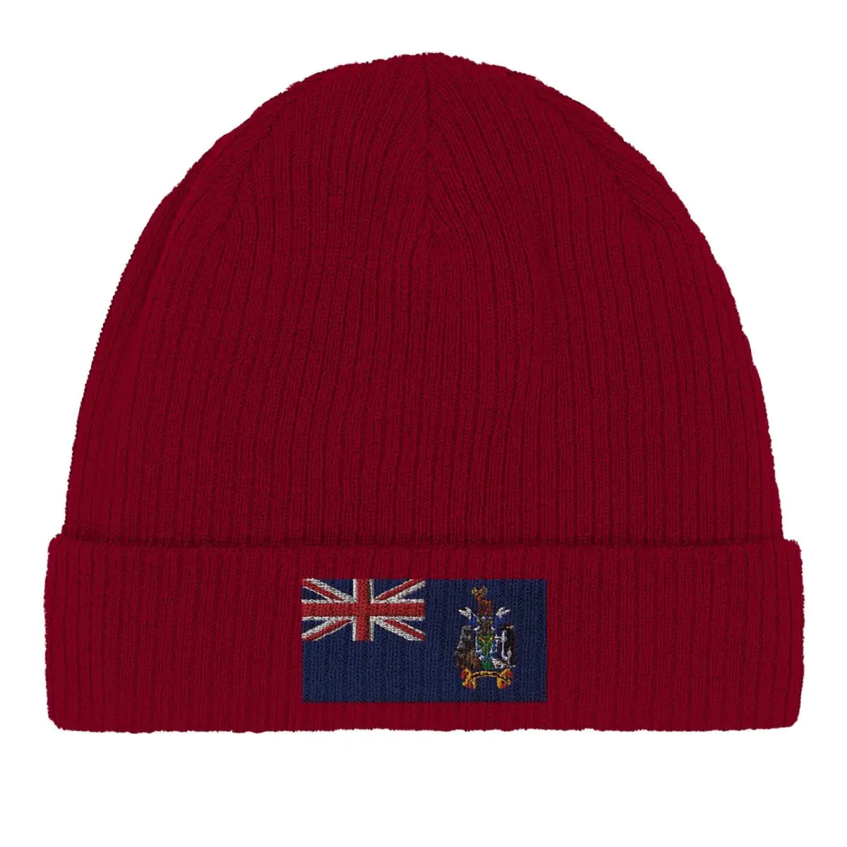 Bonnet en coton drapeau de la géorgie du sud-et-les îles sandwich du sud - pixelformaflag