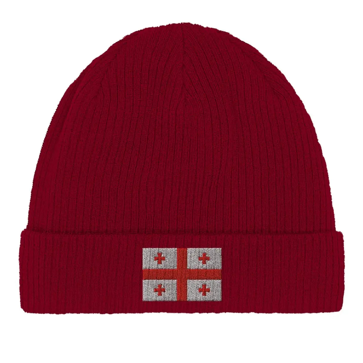Bonnet en coton drapeau de la géorgie - pixelformaflag