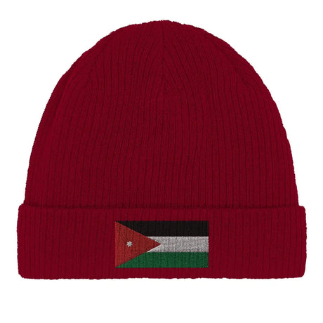 Bonnet en coton Drapeau de la Jordanie - Pixelforma 