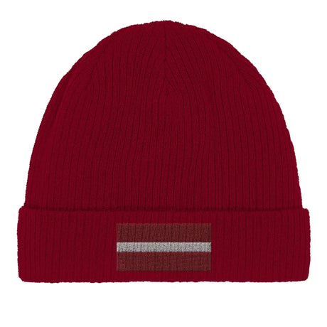 Bonnet en coton drapeau de la lettonie - pixelformaflag