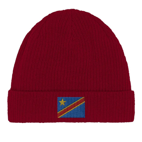 Bonnet en coton drapeau de la république démocratique du congo - pixelformaflag