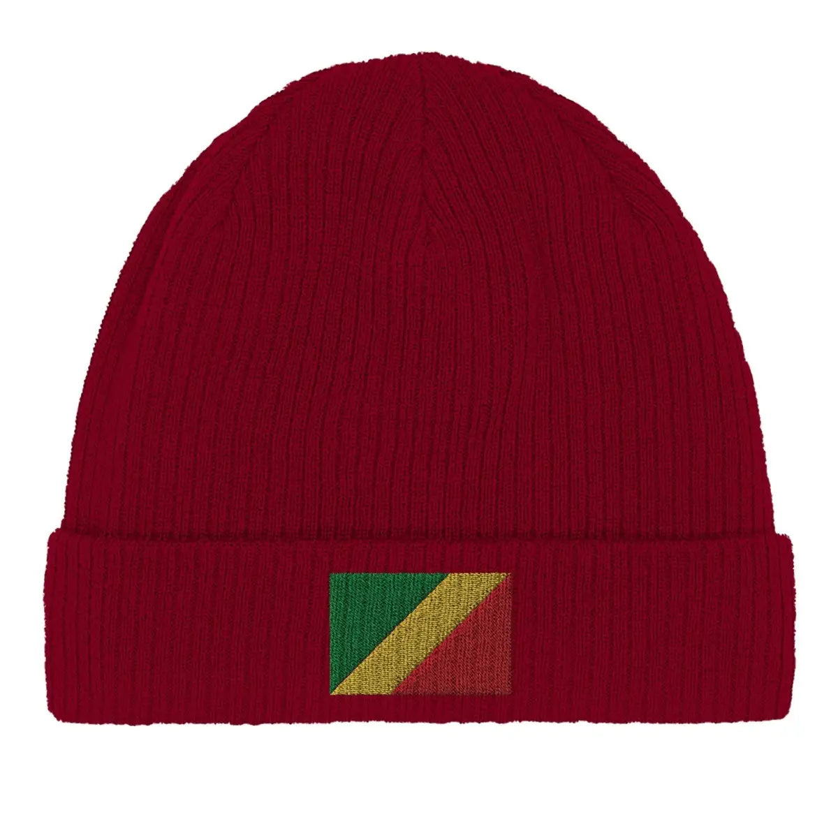 Bonnet en coton drapeau de la république du congo - pixelformaflag