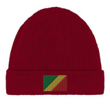 Bonnet en coton drapeau de la république du congo - pixelformaflag
