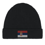 Bonnet en coton drapeau de la serbie - pixelformaflag