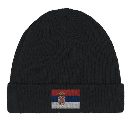 Bonnet en coton drapeau de la serbie - pixelformaflag