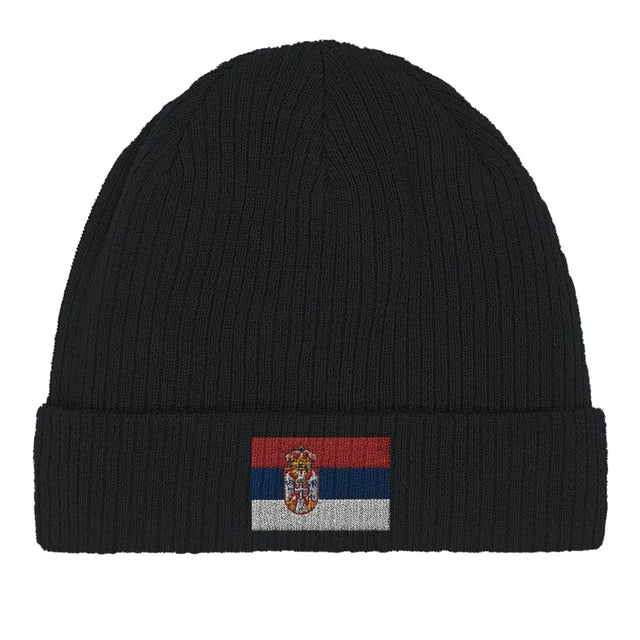 Bonnet en coton drapeau de la serbie - pixelformaflag
