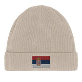 Bonnet en coton drapeau de la serbie - pixelformaflag