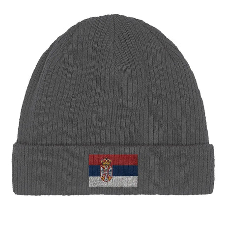 Bonnet en coton drapeau de la serbie - pixelformaflag