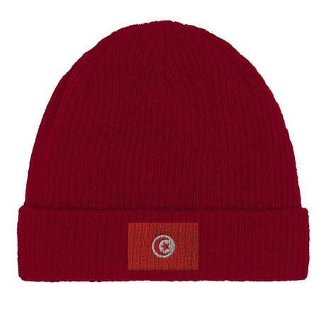 Bonnet en coton drapeau de la tunisie - pixelformaflag