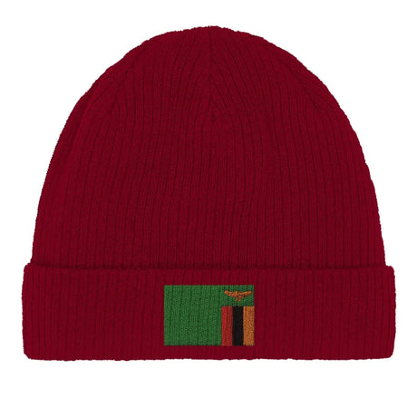 Bonnet en coton drapeau de la zambie - pixelformaflag