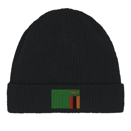 Bonnet en coton drapeau de la zambie - pixelformaflag