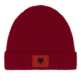 Bonnet en coton drapeau de l’albanie - pixelformaflag