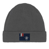 Bonnet en coton drapeau de l’antarctique française - pixelformaflag