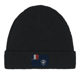 Bonnet en coton drapeau de l’antarctique française - pixelformaflag