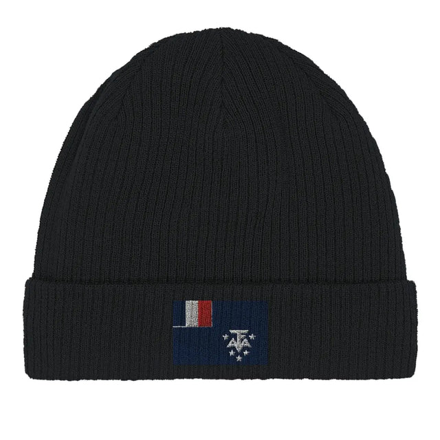Bonnet en coton drapeau de l’antarctique française - pixelformaflag