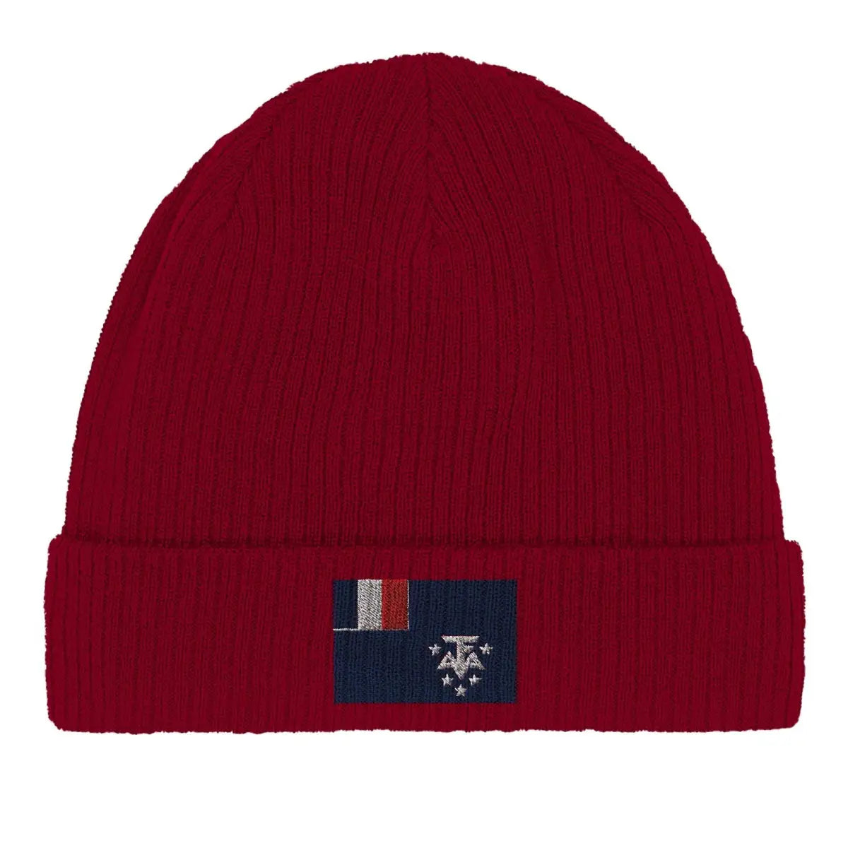 Bonnet en coton drapeau de l’antarctique française - pixelformaflag