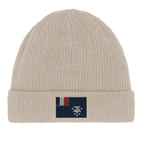 Bonnet en coton drapeau de l’antarctique française - pixelformaflag