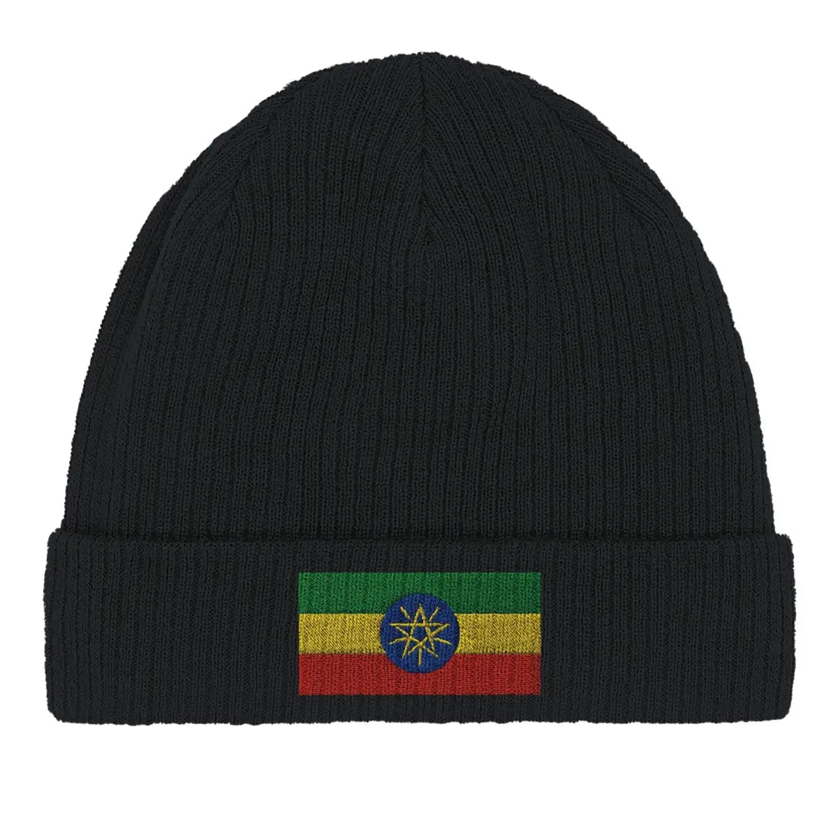 Bonnet en coton drapeau de l’éthiopie - pixelformaflag