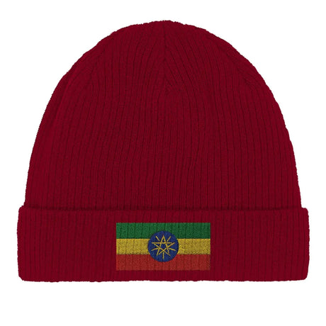 Bonnet en coton drapeau de l’éthiopie - pixelformaflag