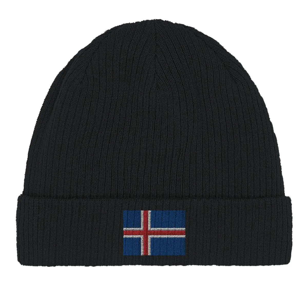 Bonnet en coton drapeau de l’islande - pixelformaflag