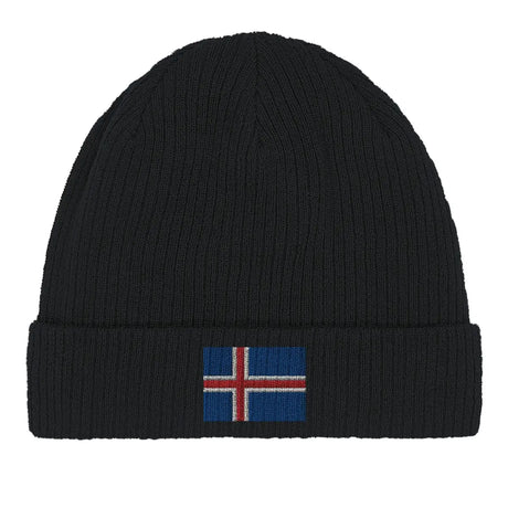 Bonnet en coton drapeau de l’islande - pixelformaflag