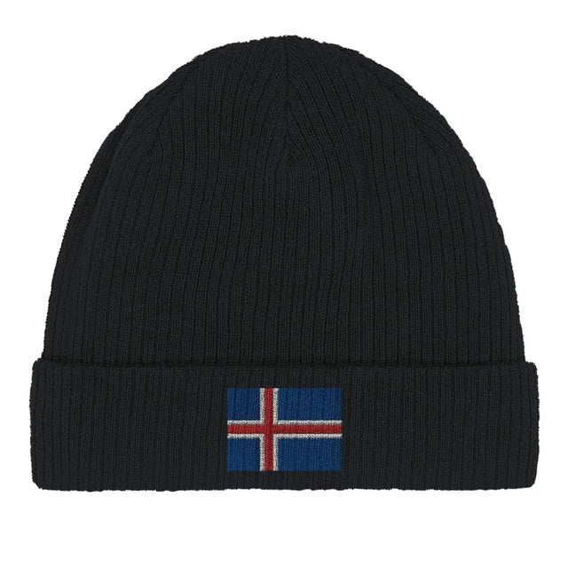 Bonnet en coton drapeau de l’islande - pixelformaflag