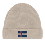 Bonnet en coton drapeau de l’islande - pixelformaflag