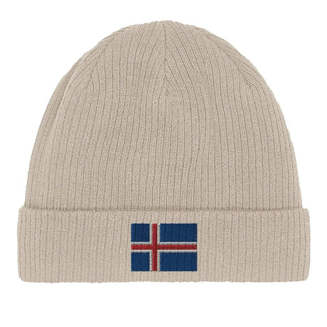Bonnet en coton drapeau de l’islande - pixelformaflag