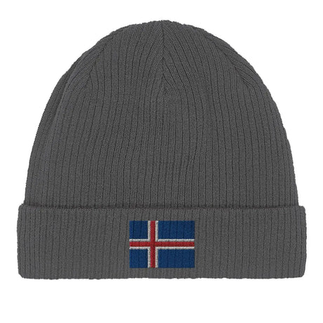 Bonnet en coton drapeau de l’islande - pixelformaflag