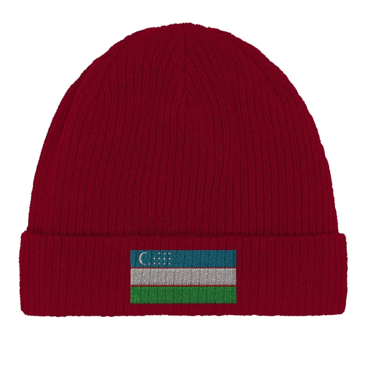 Bonnet en coton drapeau de l’ouzbékistan - pixelformaflag