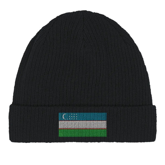 Bonnet en coton drapeau de l’ouzbékistan - pixelformaflag