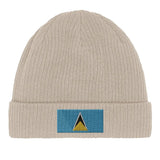 Bonnet en coton drapeau de sainte-lucie - pixelformaflag