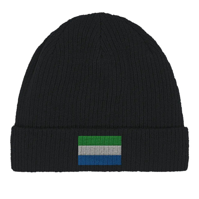 Bonnet en coton Drapeau de Sierra Leone - Pixelforma 