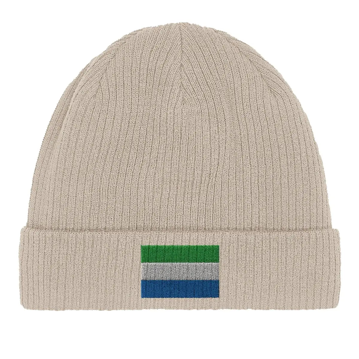 Bonnet en coton drapeau de sierra leone - pixelformaflag