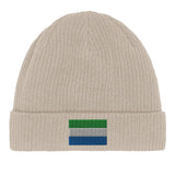 Bonnet en coton drapeau de sierra leone - pixelformaflag