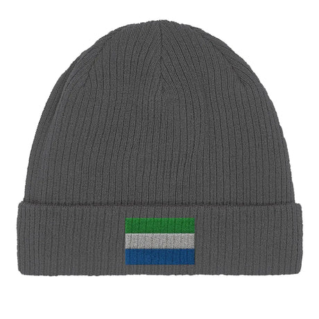 Bonnet en coton drapeau de sierra leone - pixelformaflag