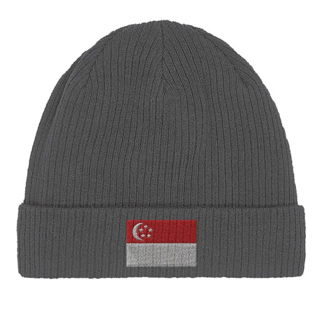 Bonnet en coton Drapeau de Singapour - Pixelforma 