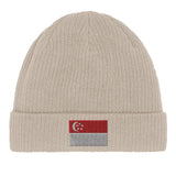 Bonnet en coton drapeau de singapour - pixelformaflag